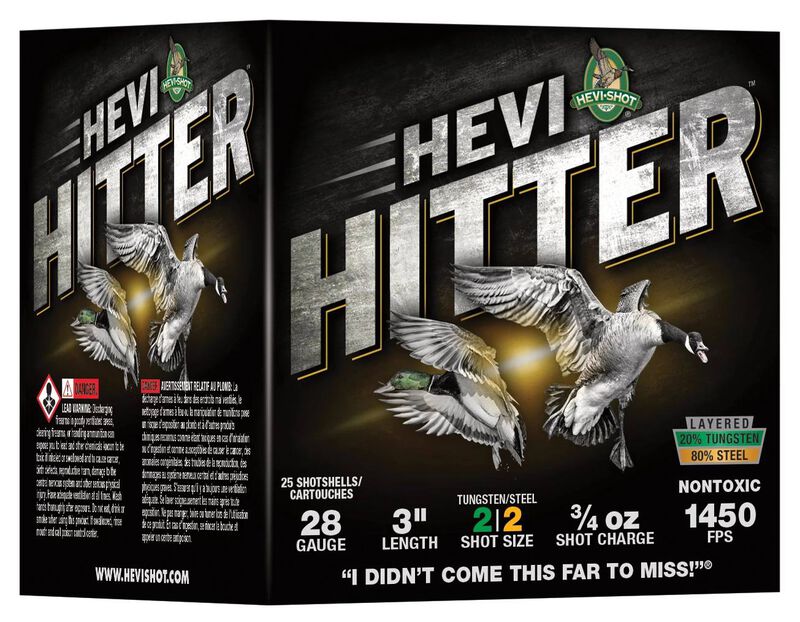 HEVI-Hitter, 28 Gauge, 2 Shot, 3 in, 3/4 oz, 1450 fps